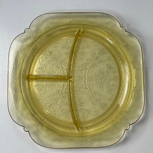 Federal Glass Grill Replacement Plate 10” Madrid Amber